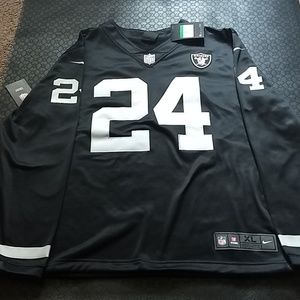 Oakland Raiders Marshawn Lynch Nike Therma Jersey